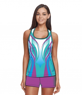 Майка 103 расцветка 1 бирюзовая